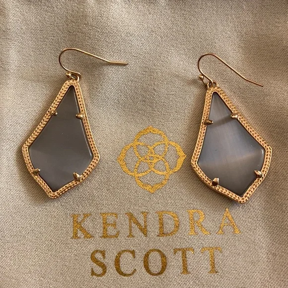 Kendra scott Alex grey stone set in rose gold - Picture 2 of 3